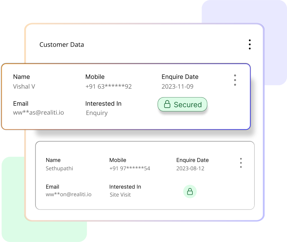 Secured Customer Data